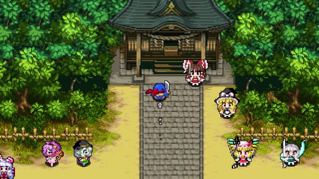クラシックダンジョンX3　東方Projectコラボ　ゲーム内画面写真　コラボマップ
