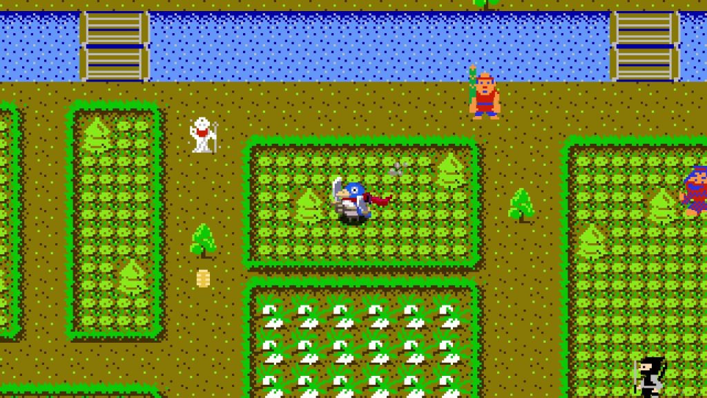 クラシックダンジョンX3　ゲーム内画面写真　SUNSOFTコラボマップ　いっきマップ　コラボマップは歩き回ったり、配置されているキャラクターに話しかけることもできます。ステージBGMのMMLも配布。コラボマップでダウンロードできます。