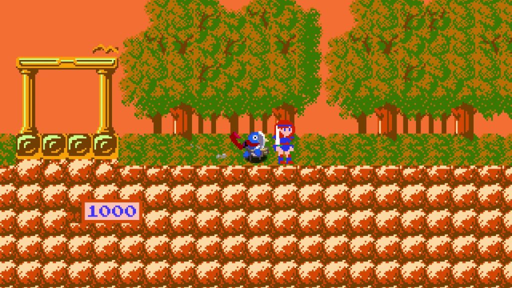 クラシックダンジョンX3　ゲーム内画面写真　SUNSOFTコラボマップ　マドゥーラの翼マップ　コラボマップは歩き回ったり、配置されているキャラクターに話しかけることもできます。ステージBGMのMMLも配布。コラボマップでダウンロードできます。