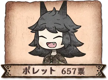 ポレット 657票